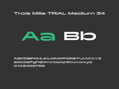 Trois Mille TRIAL Medium 34