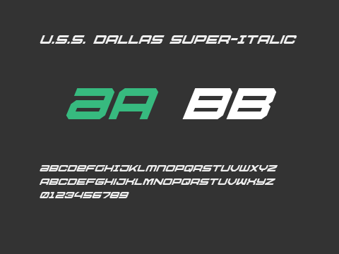 U.S.S. Dallas Super-Italic