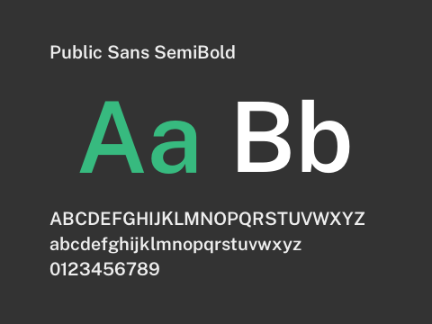 Public Sans SemiBold