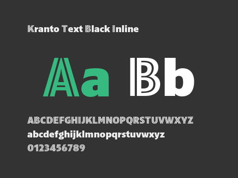 Kranto Text Black Inline