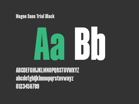 Magno Sans Trial Black