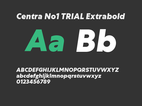 Centra No1 TRIAL Extrabold