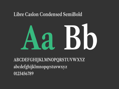 Libre Caslon Condensed SemiBold