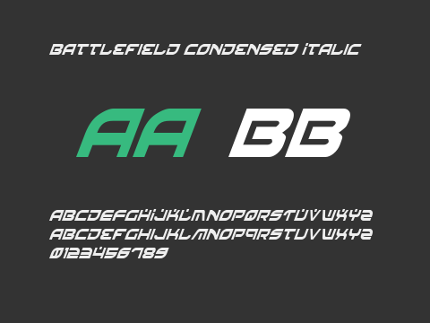 Battlefield Condensed Italic