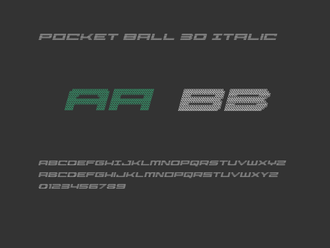 Pocket Ball 3D Italic