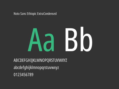 Noto Sans Ethiopic ExtraCondensed