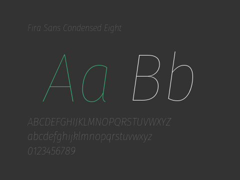 Fira Sans Condensed Eight