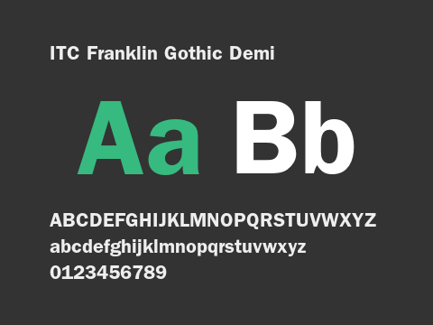 ITC Franklin Gothic Demi