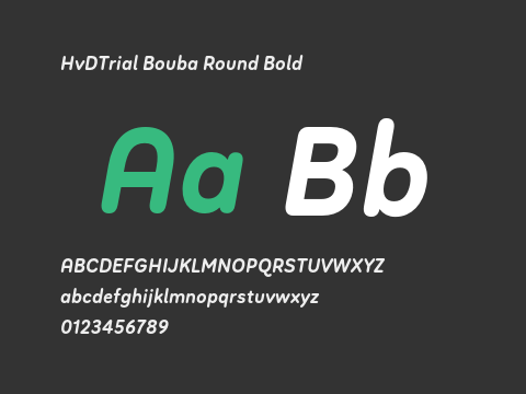 HvDTrial Bouba Round Bold