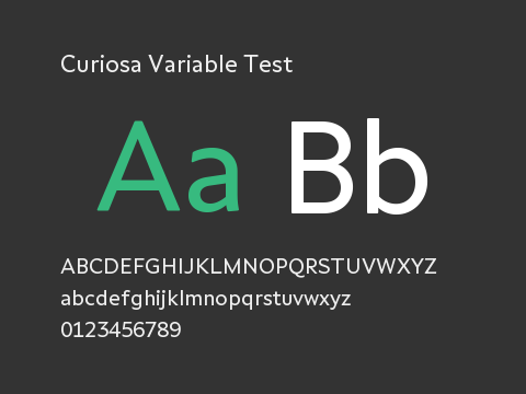 Curiosa Variable Test