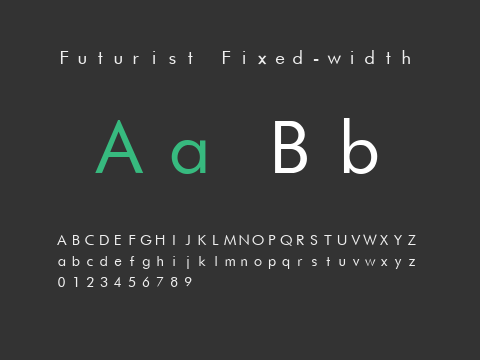 Futurist Fixed-width