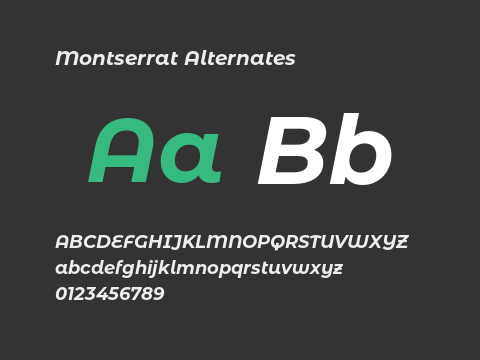 Montserrat Alternates