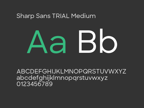 Sharp Sans TRIAL Medium