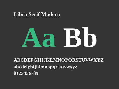 Libra Serif Modern