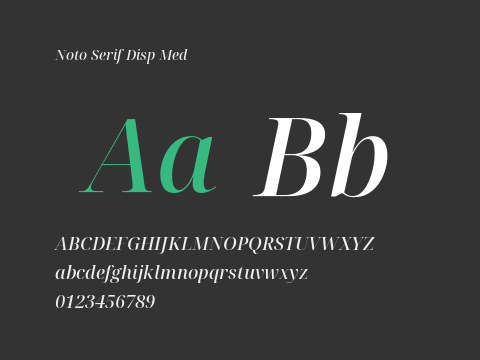 Noto Serif Disp Med