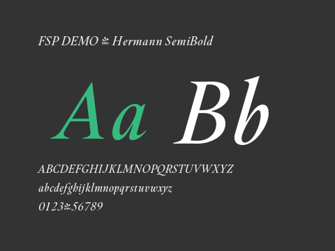 FSP DEMO - Hermann SemiBold