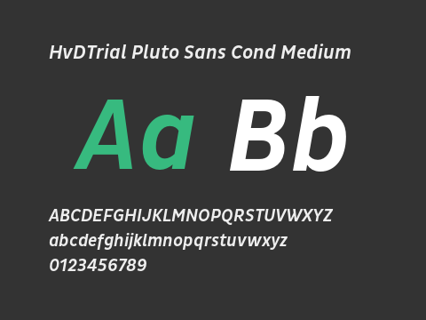 HvDTrial Pluto Sans Cond Medium