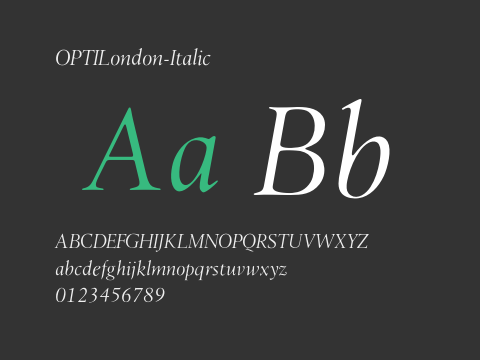 OPTILondon-Italic