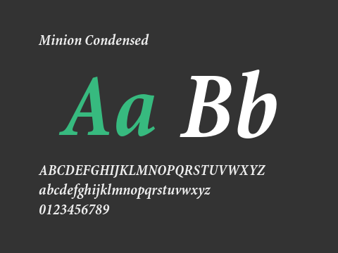 Minion Condensed