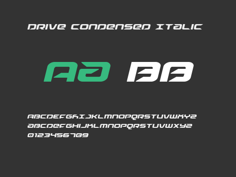 Drive Condensed Italic