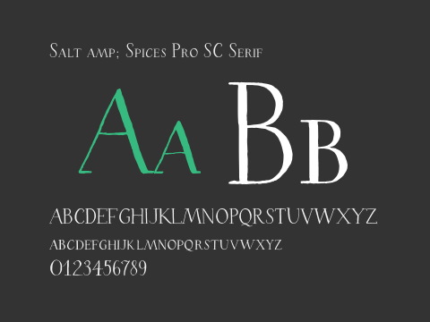 Salt amp; Spices Pro SC Serif