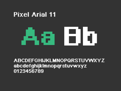 Pixel Arial 11