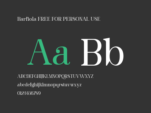 Barfiola FREE FOR PERSONAL USE