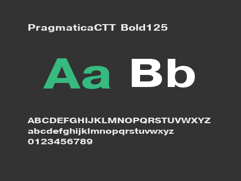 PragmaticaCTT Bold125