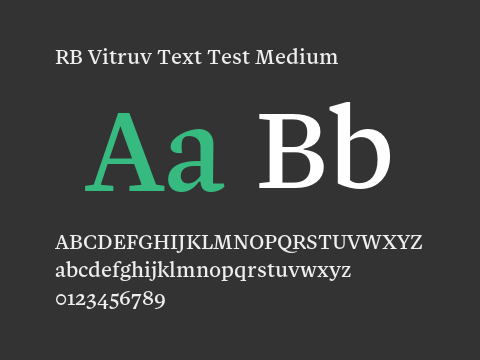 RB Vitruv Text Test Medium