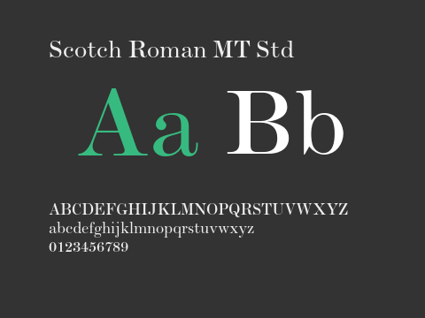 Scotch Roman MT Std