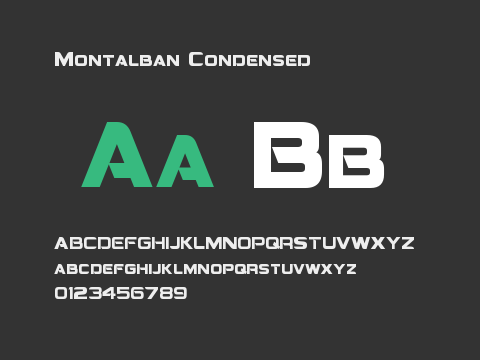 Montalban Condensed