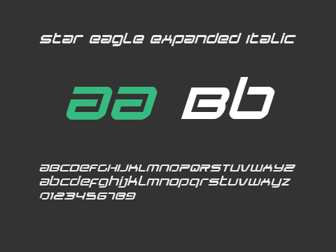 Star Eagle Expanded Italic