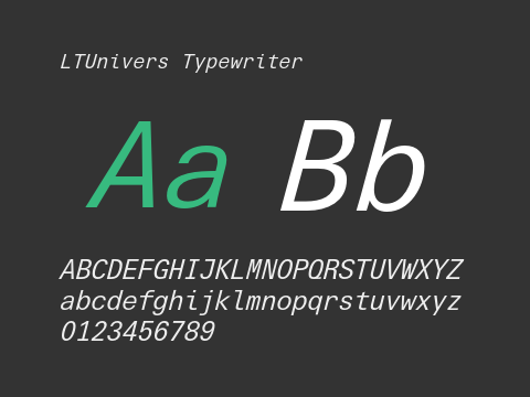 LTUnivers Typewriter