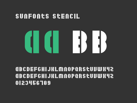 SunFonts Stencil