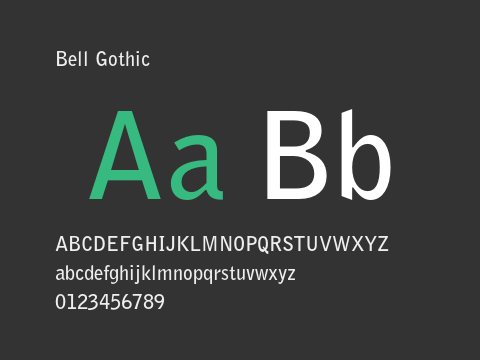 Bell Gothic