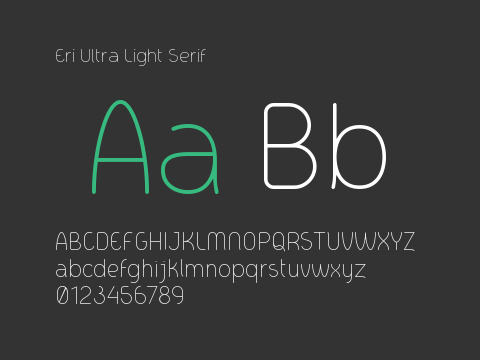 Eri Ultra Light Serif