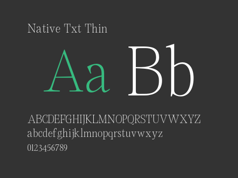 Native Txt Thin