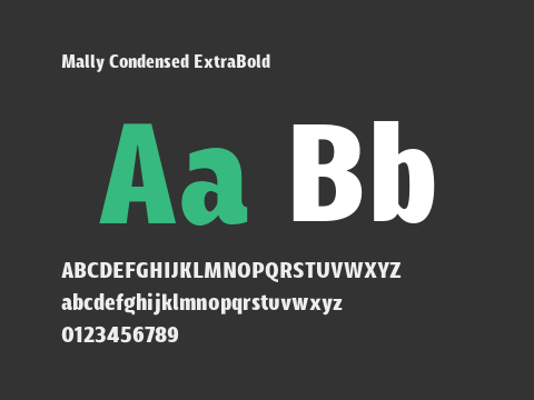 Mally Condensed ExtraBold