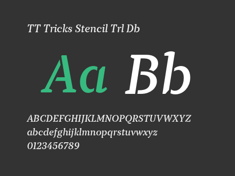 TT Tricks Stencil Trl Db