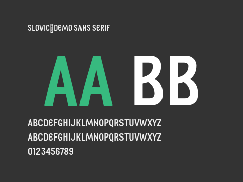 Slovic_Demo Sans Serif