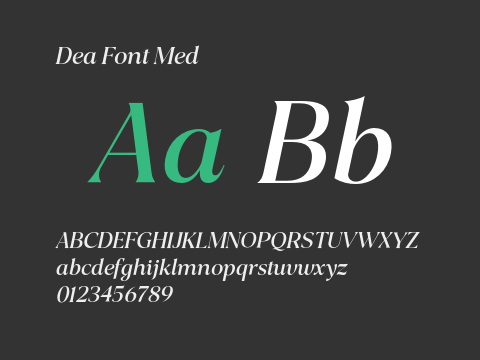 Dea Font Med