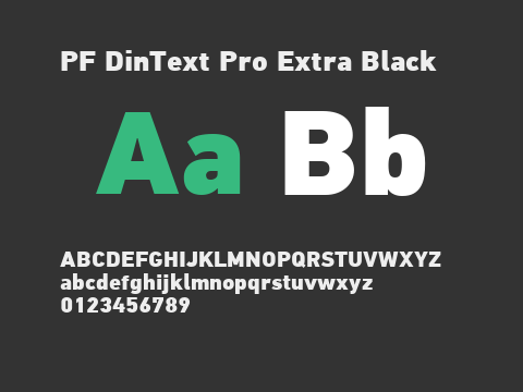 PF DinText Pro Extra Black