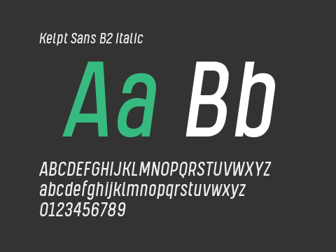 Kelpt Sans B2 Italic