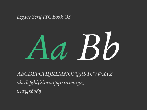 Legacy Serif ITC Book OS