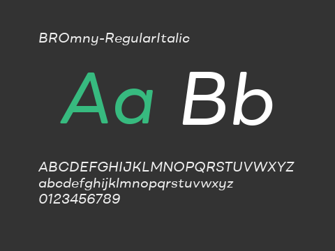 BROmny-RegularItalic