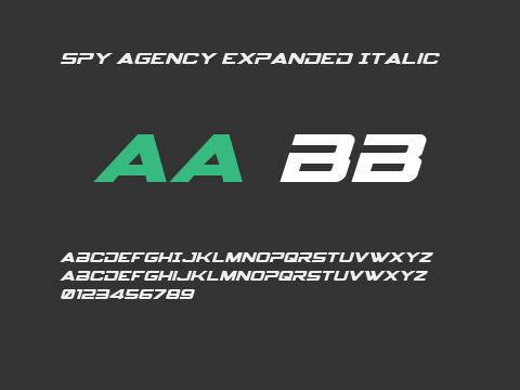 Spy Agency Expanded Italic