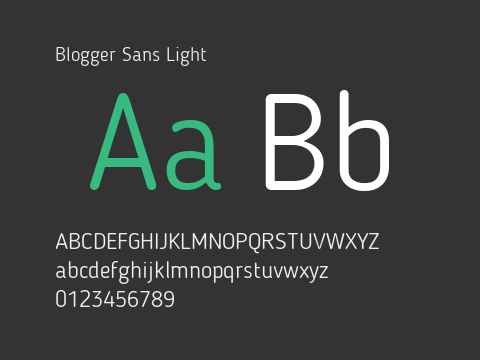 Blogger Sans Light