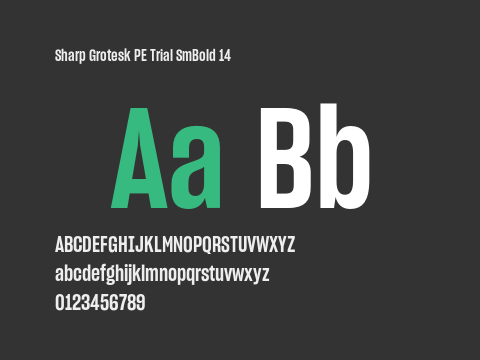 Sharp Grotesk PE Trial SmBold 14