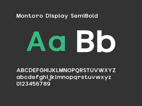 Montoro Display SemiBold