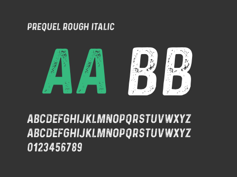 Prequel rough italic